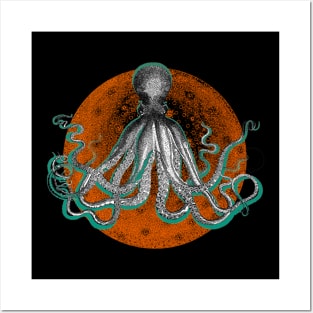 Space Alien Octopus Posters and Art